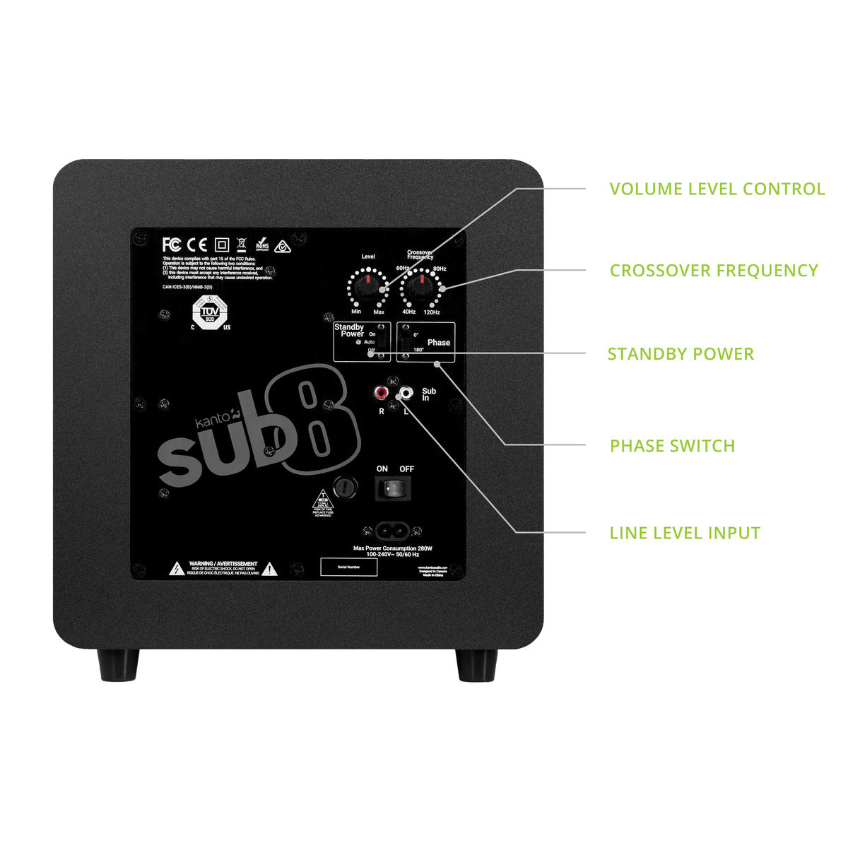 Kanto Sealed Powered Subwoofer