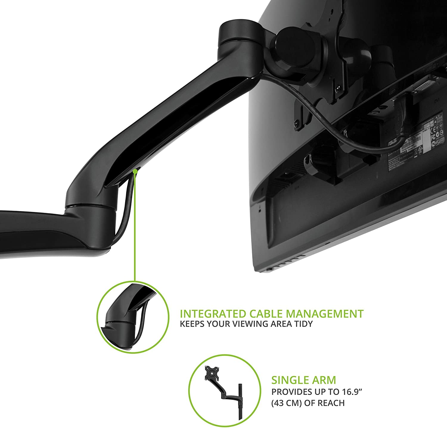 Kanto Desktop Mount for 13-inch to 27-inch Displays - DM1000