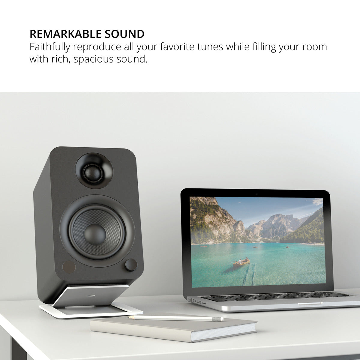 Kanto Powered Speakers with Bluetooth and RCA Input - YU