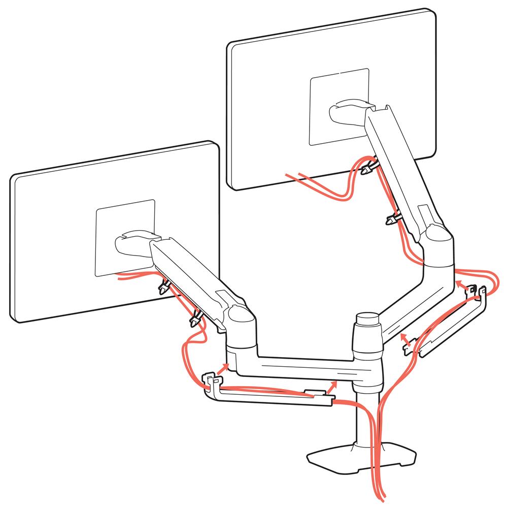 Ergotron LX Dual Stacking Arm