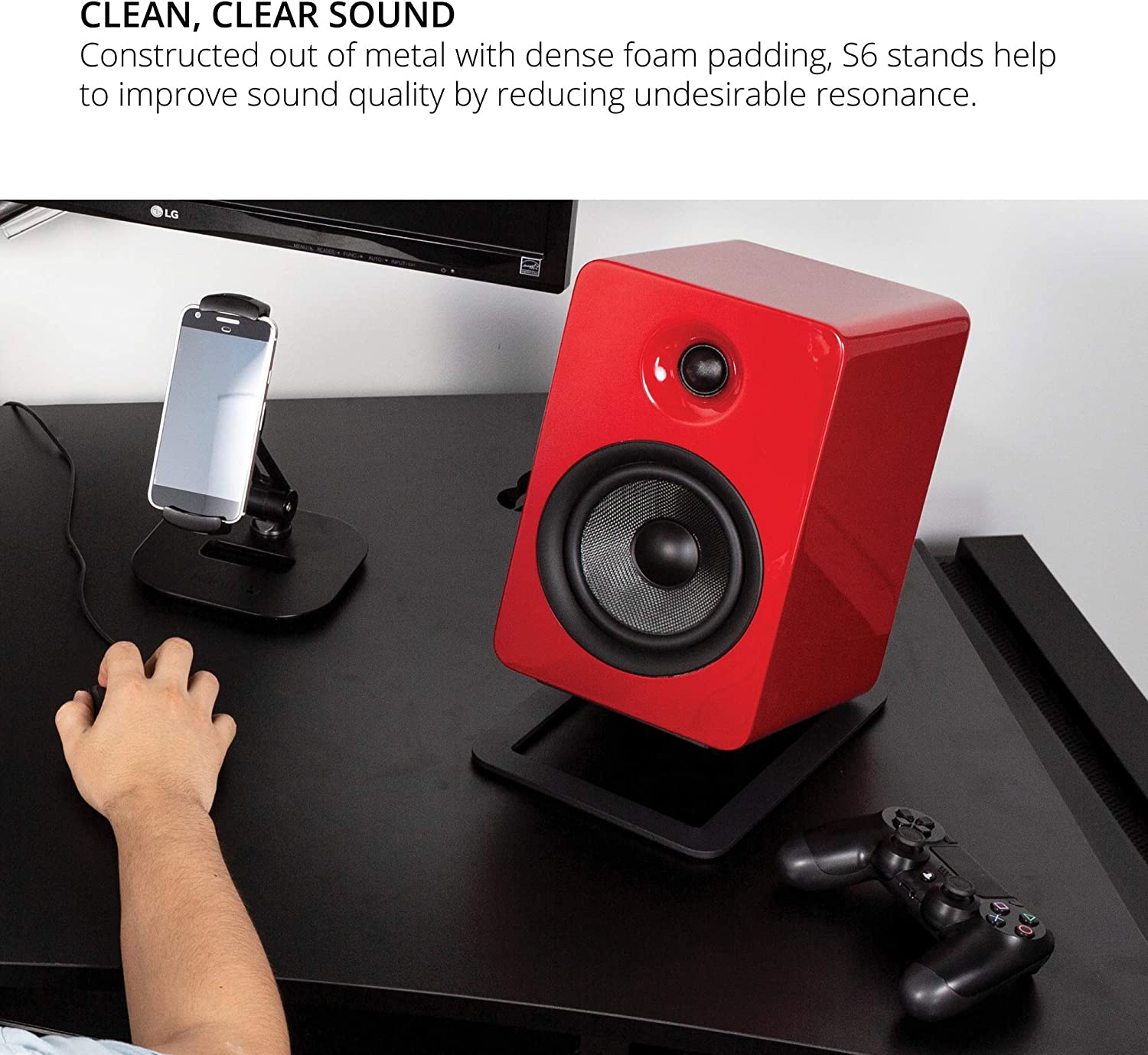 Kanto Desktop Speaker Stands for Large Speakers
