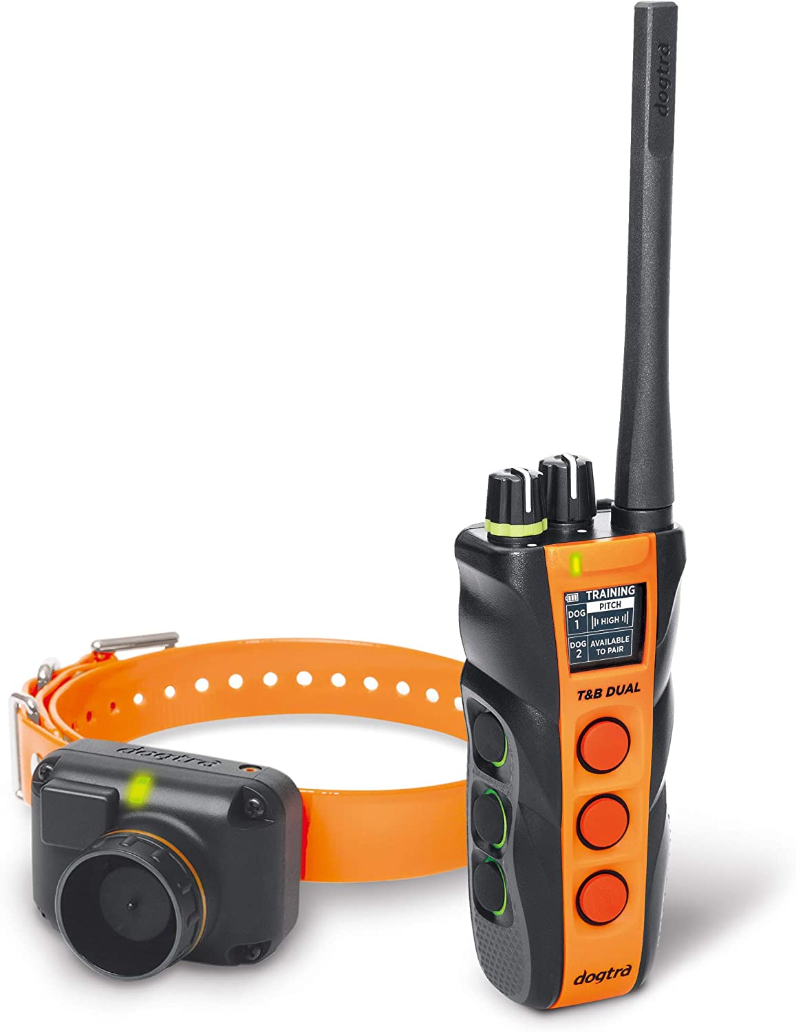 Dogtra T&B Dual Dial 1-Dog Training & Beeper Remote Training E-Collar for Upland Hunters - 1.5-Mile Range, Rechargeable, Waterproof - Plus 1 iClick Training Card, Jestik Click Trainer - Value Bundle