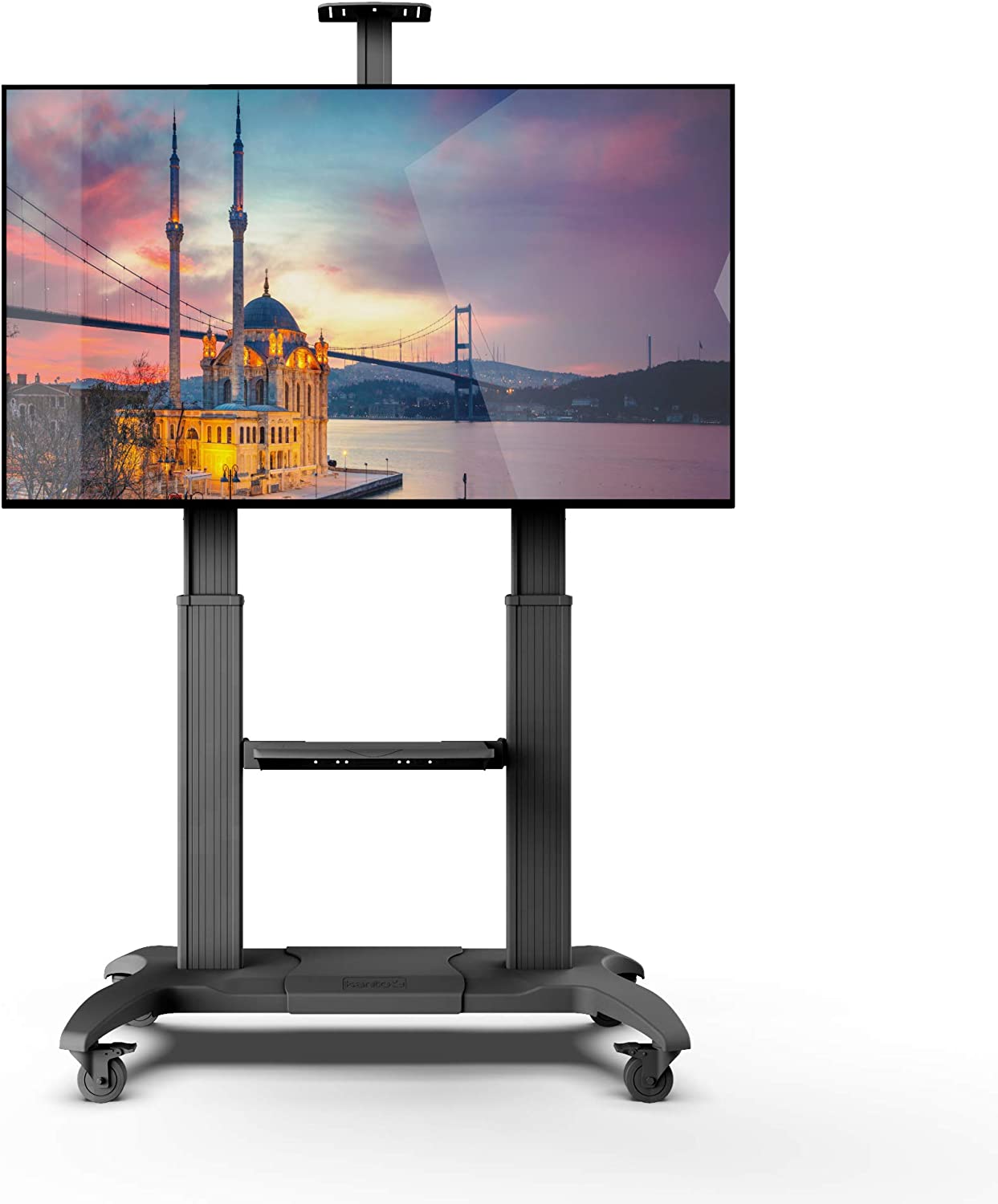 Kanto Mobile TV Mount with Adjustable Shelf for 60-inch to 100-inch TVs - MTMA100PL