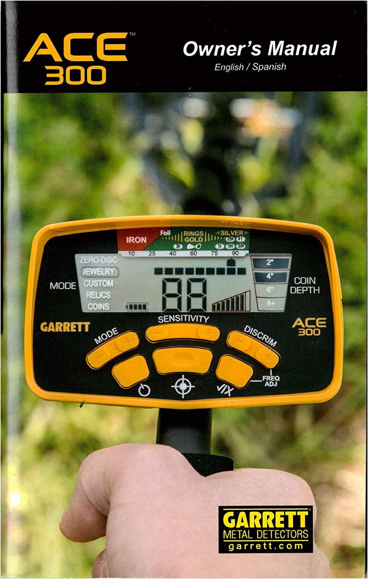 Garrett Metal Detectors Ace 300 Metal Detector, GAR1141150