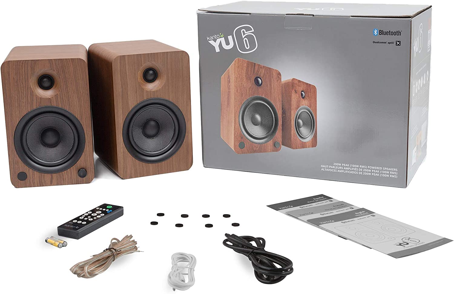 Kanto Powered Speakers with Bluetooth® and Phono Preamp