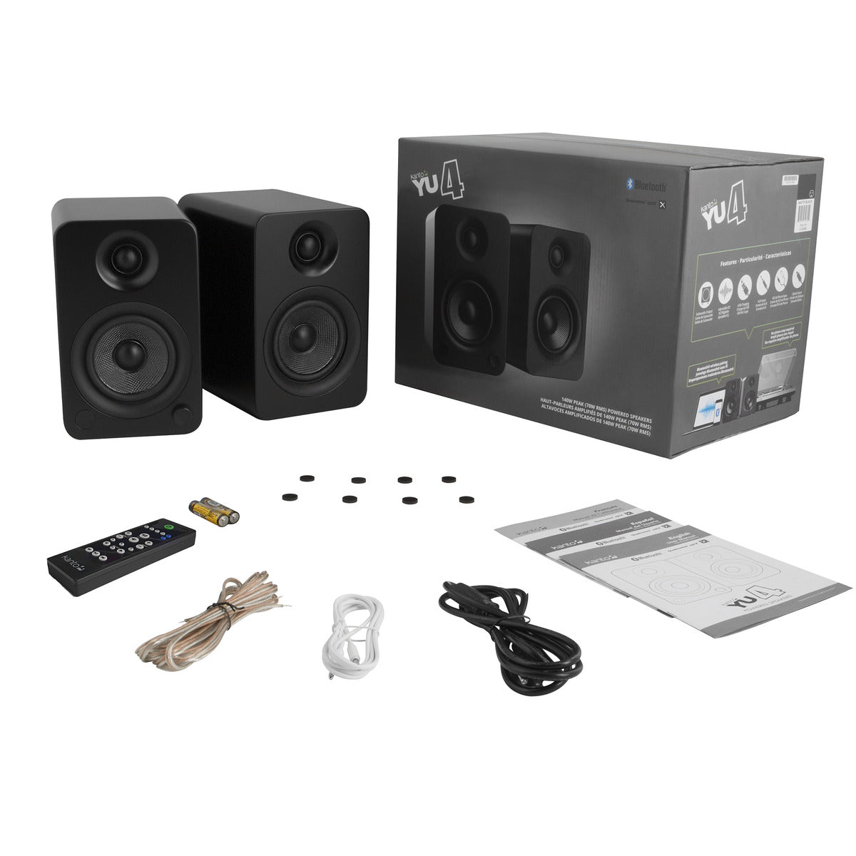 Kanto Powered Speakers with Bluetooth and Phono Preamp