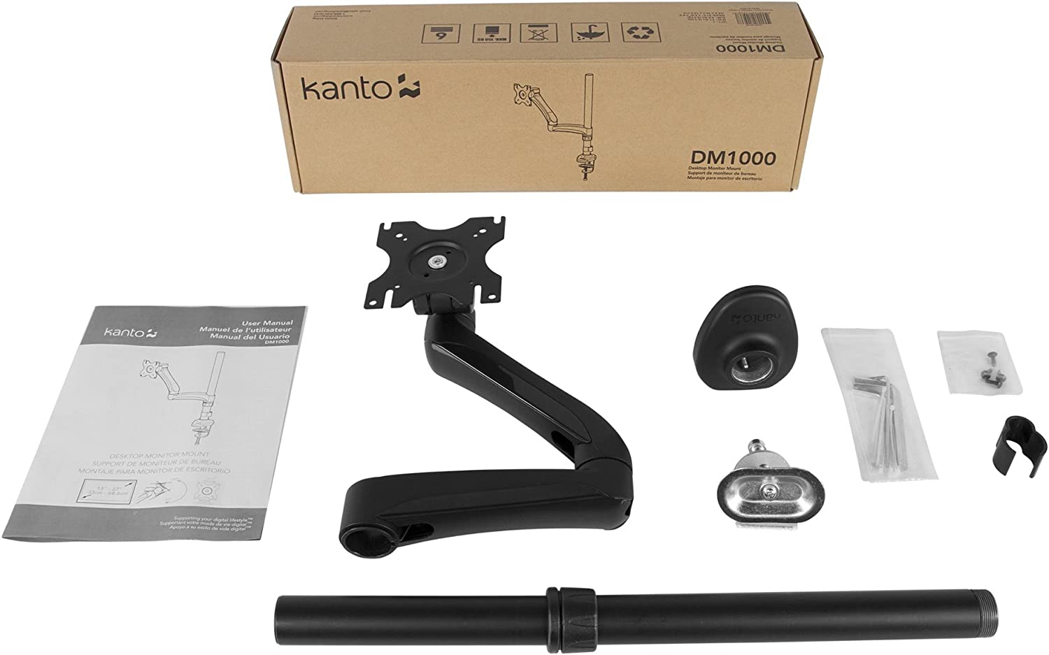 Kanto Desktop Mount for 13-inch to 27-inch Displays - DM1000