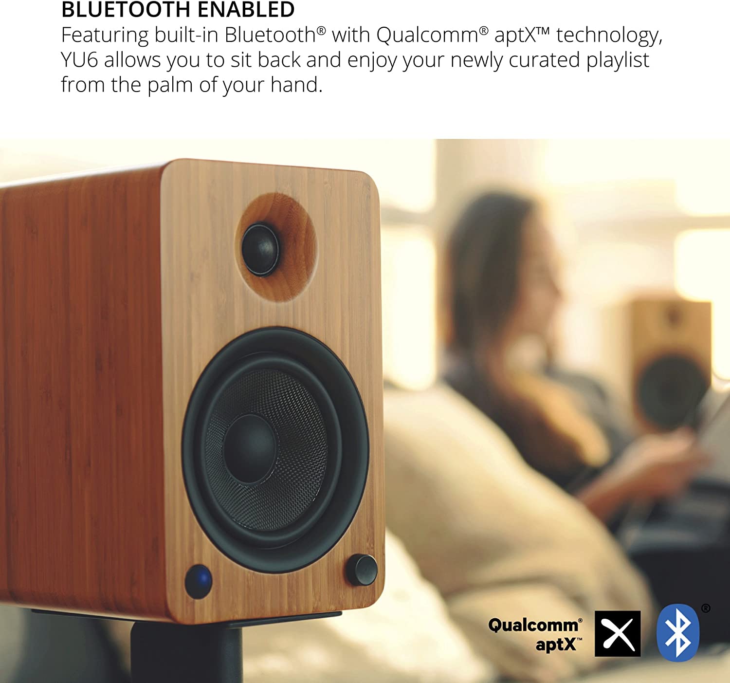 Kanto Powered Speakers with Bluetooth® and Phono Preamp