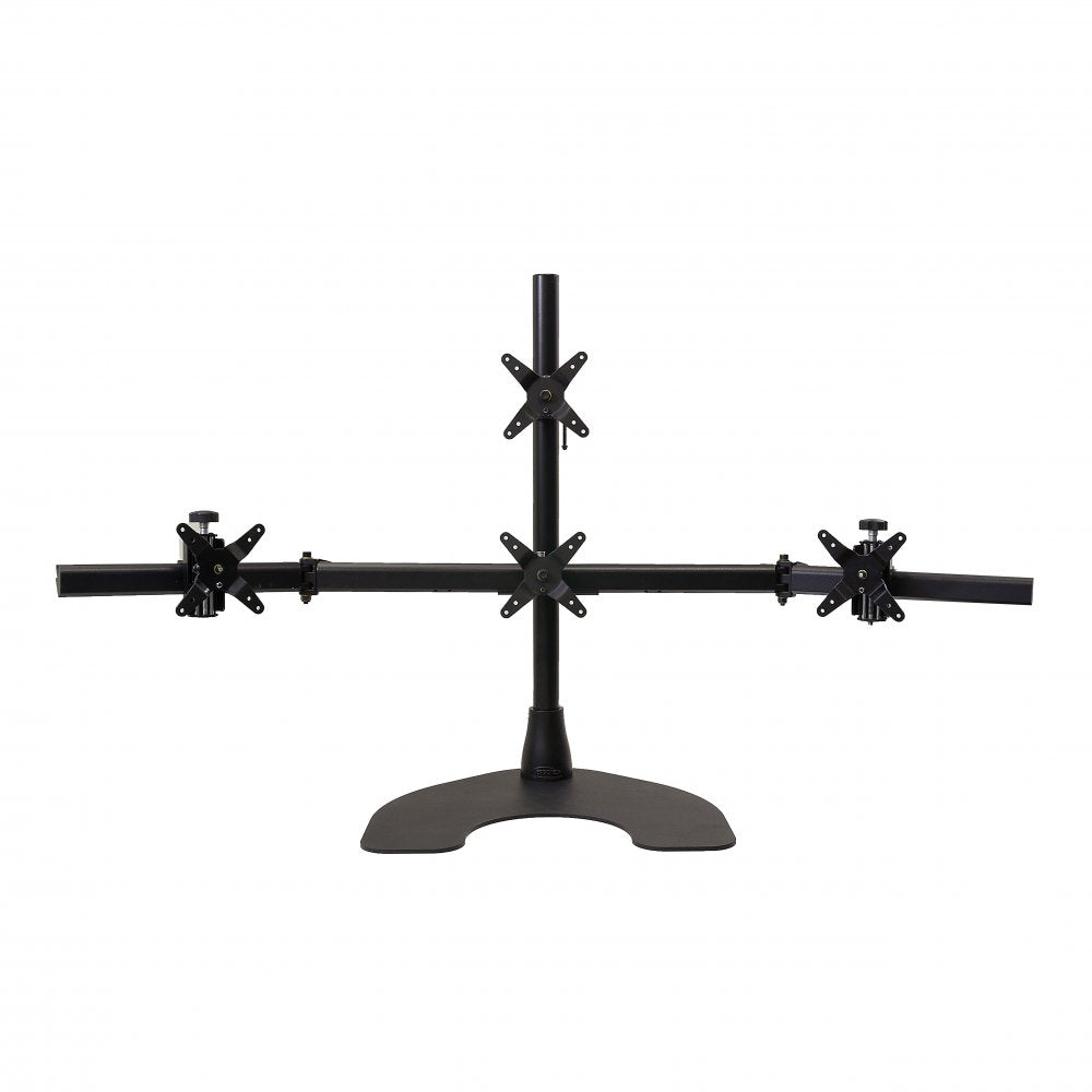 Ergotech Quad 1x3 Monitor Desk Stand