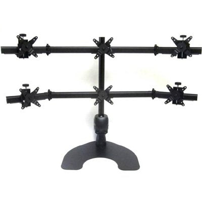 Ergotech Six Monitor Desk Stand-100-D28-B33