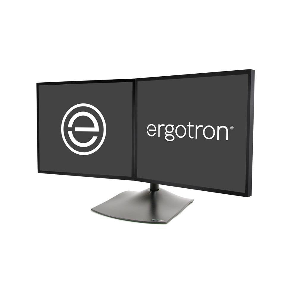 Ergotron DS100 Dual-Monitor Desk Stand, Horizontal - 33-322-200