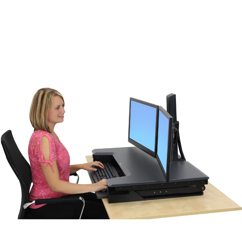 Ergotron WorkFit-T Sit-Stand Workstation-33-397-085