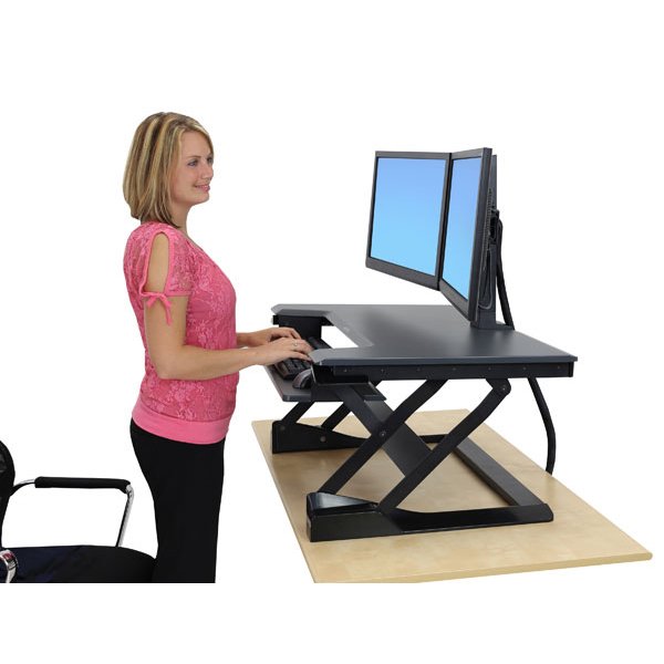 Ergotron WorkFit-T Sit-Stand Workstation-33-397-085
