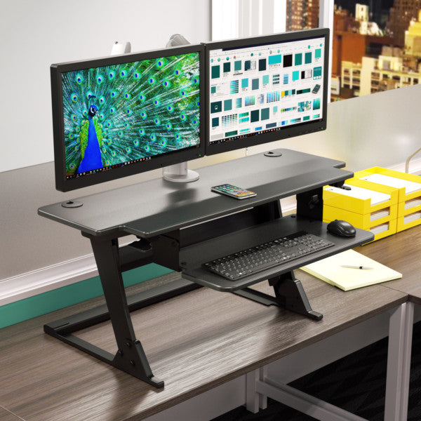 Workrite Solace HD Desktop Standing Desk Converter SOL-HD-DT-B