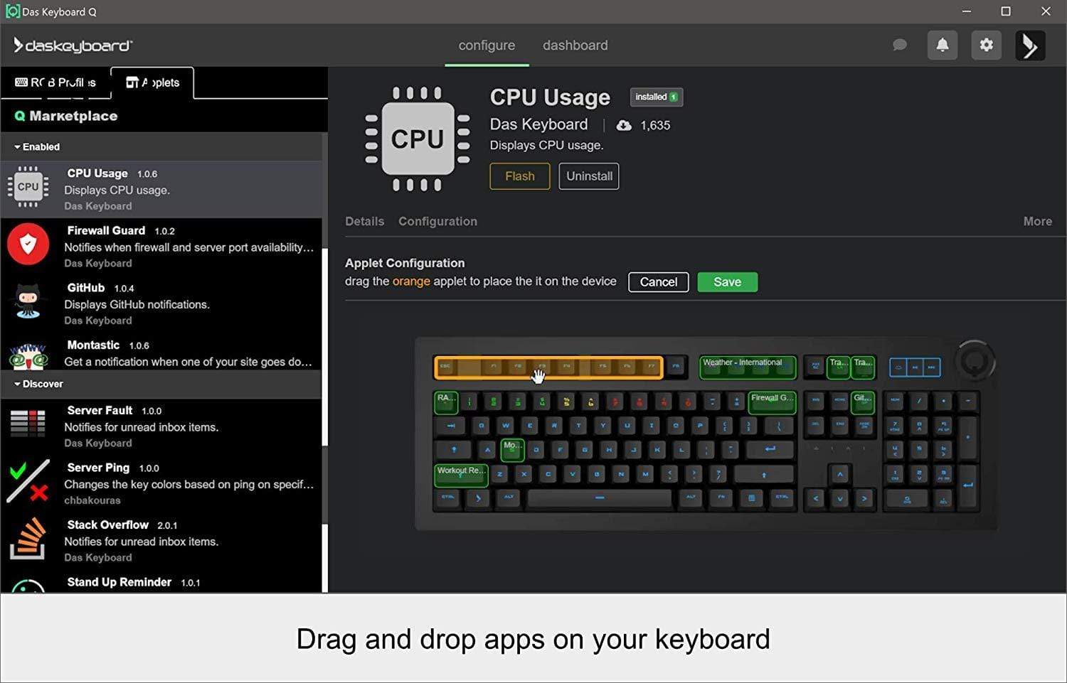 Das Keyboard Keyboard Das Keyboard 4Q: World’S First Smart RGB Cherry MX Mechanical Keyboard - Brown Soft Tactile