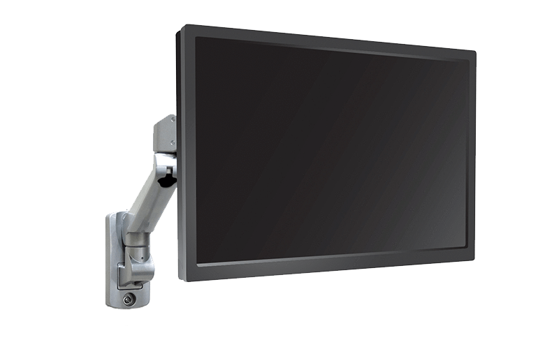 ESI Edge Series Wall Mount Single Monitor Arm-EDGE-WALL-SLV