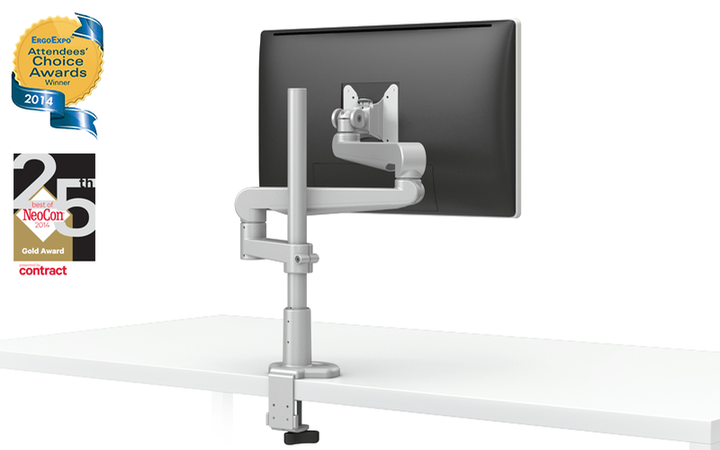 Fellowes Evolve Series Single Fixed + Fixed Monitor Arm