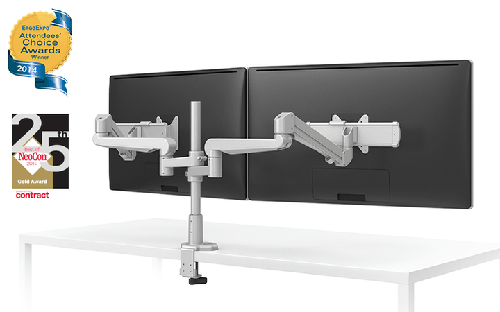 ESI Monitor Arms Silver ESI Evolve2-FMS