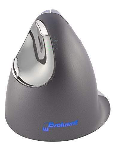 Evoluent Mouse Evoluent VM4R VerticalMouse 4 Right Hand Ergonomic Mouse with Wired USB Connection (Regular Size)