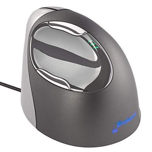 Evoluent Mouse Evoluent VM4R VerticalMouse 4 Right Hand Ergonomic Mouse with Wired USB Connection (Regular Size)
