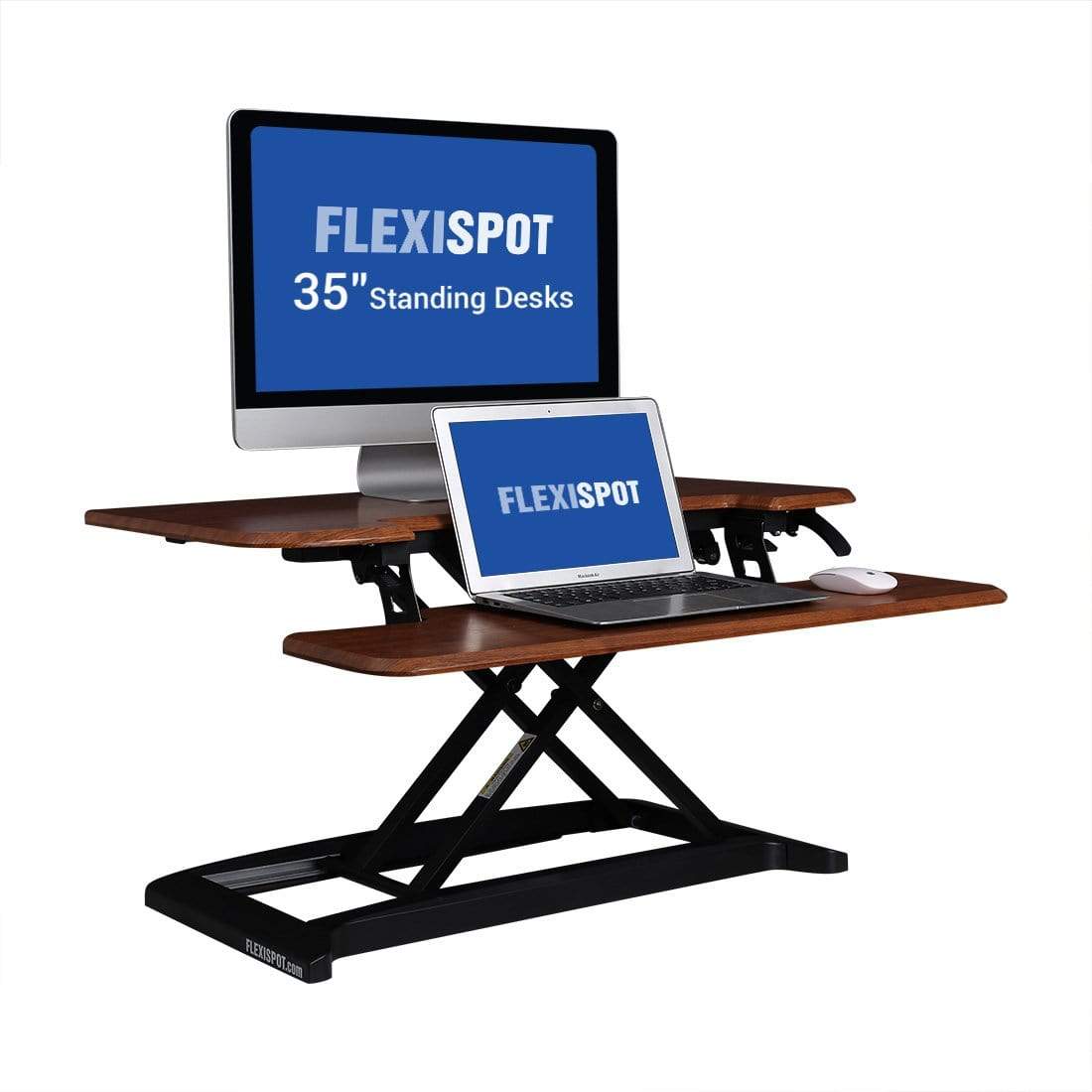 FlexiSpot Desk Riser 35 INCH / MAHOGANY FlexiSpot AlcoveRiser M7 Standing Desk 28″ / 35″