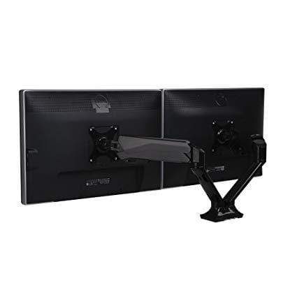 FlexiSpot Gas Spring Dual Monitor Desk Mount 10″ – 27″ F7D