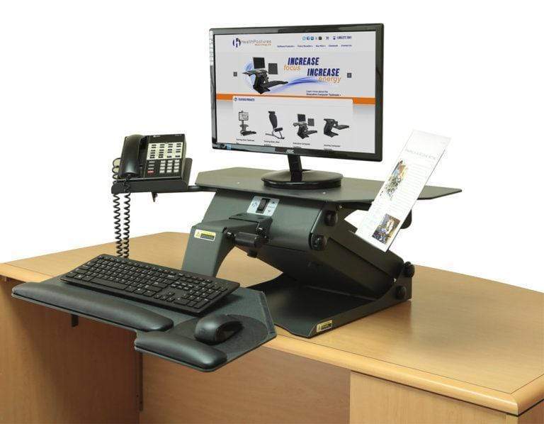 HealthPostures Electric Standing Desks HealthPostures 6100 TaskMate Executive Standing Desk