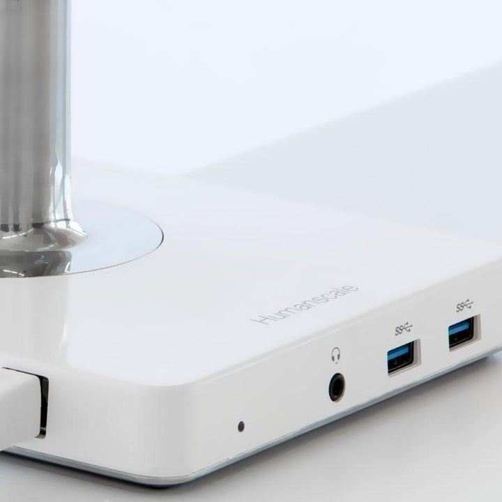 Humanscale Docking Station M2 / Polished Aluminum with Gray Trim Humanscale M/Connect USB 3.0