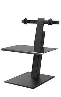 Humanscale Laptop & Monitor Sit/Stand Dual / Black Humanscale QuickStand Eco Sit Stand Workstation Single, Dual, or Laptop