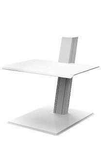 Humanscale Laptop & Monitor Sit/Stand Laptop / White Humanscale QuickStand Eco Sit Stand Workstation Single, Dual, or Laptop
