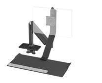 Humanscale Laptop & Monitor Sit/Stand SINGLE MONITOR / BLACK WITH BLACK TRIM Humanscale Quickstand Lite