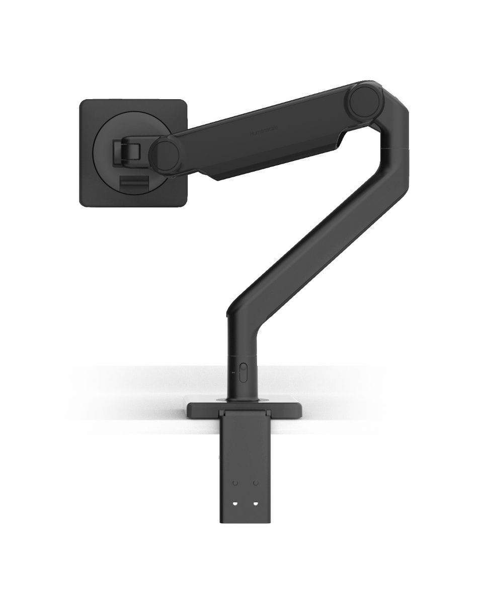 Humanscale Monitor Arm B - Black with Black Trim / CM - Two-Piece Clamp Mount with Base Humanscale M2.1 Single Monitor Arm