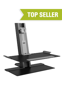 Humanscale Monitor Sit/Stand FREESTANDING BASE / Black Humanscale Quickstand Sit to Stand Workstation