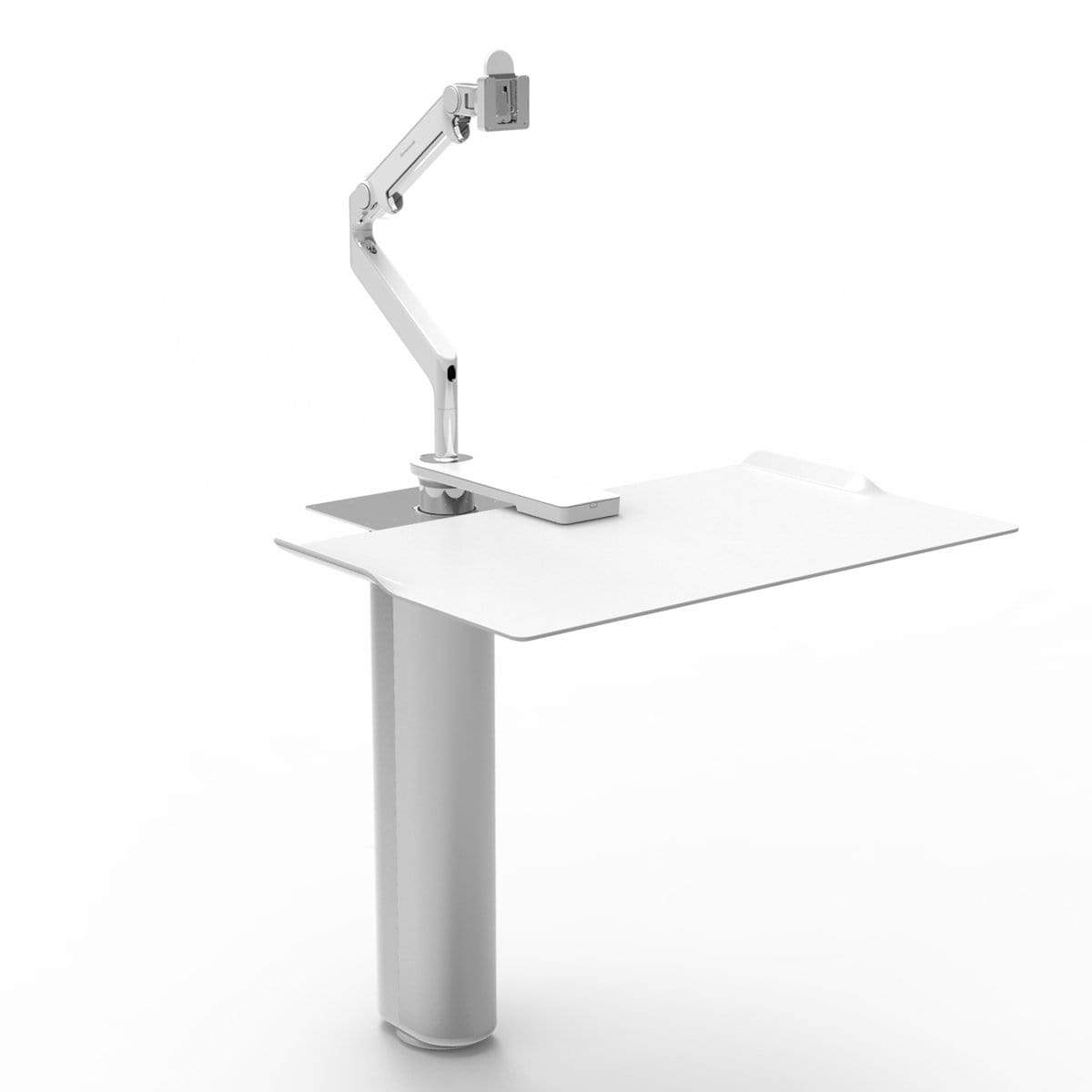 Humanscale Under Desk White / M2 Monitor Arm Mount (Arm Sold Separately) Humanscale QUICKSTAND UNDER DESK