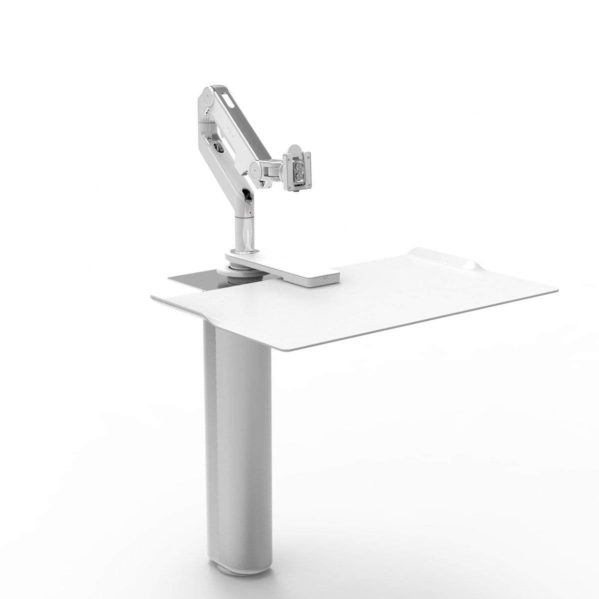 Humanscale Under Desk White / M8 Monitor Arm Mount (Arm Sold Separately) Humanscale QUICKSTAND UNDER DESK