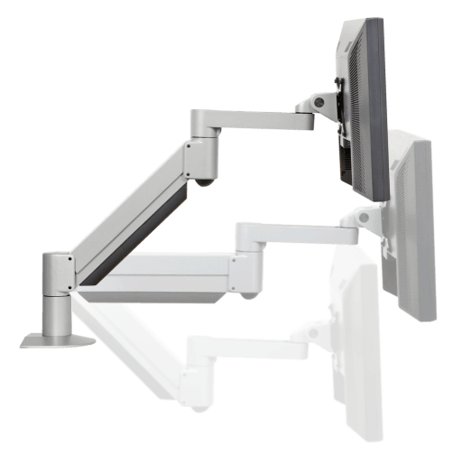 Innovative Monitor Arm Flat White / 2 – 13 lb monitor Innovative 7500 Heavy Duty Deluxe Single Monitor Arm