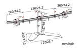 Jestik Triple Monitor Stand Triple Monitor Stand