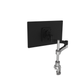 R-Go Zepher C2 Circular Single Monitor Arm Desk Mount, Adjustable, 0-8 kg, Black-Silver, Low Carbon Footprint
