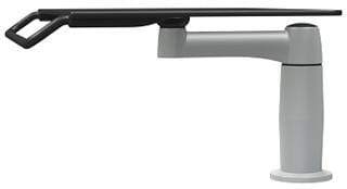 SpaceCo Laptop Flatform Bolt Through / 4" / Platinum SpaceCo SpaceArm Stubby Single Arm with Laptop Platform