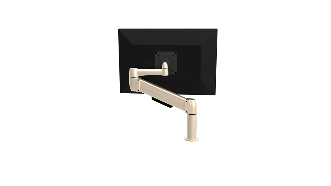 SpaceCo Single Monitor Arm VESA / BOLT THROUGH / PLATINUM SpaceCo SpaceArm Extended Single Arm