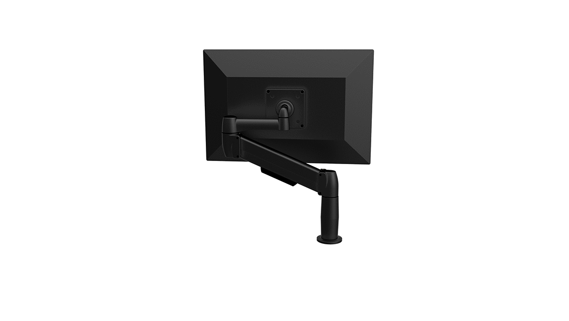 SpaceCo Single Monitor Arm VESA / BOLT THROUGH / PLATINUM SpaceCo SpaceArm Extended Single Arm