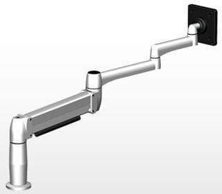 SpaceCo Single Monitor Arm VESA / Bolt Through / Platinum SpaceCo SpaceArm Long Extended Arm
