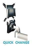 SpaceCo Single Monitor Arm VESA / BOLT THROUGH / PLATINUM SpaceCo SpaceArm Sit-Stand Single Arm