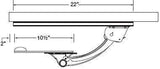 Workrite Keyboard Arm 17" Workrite Pinnacle AD arm
