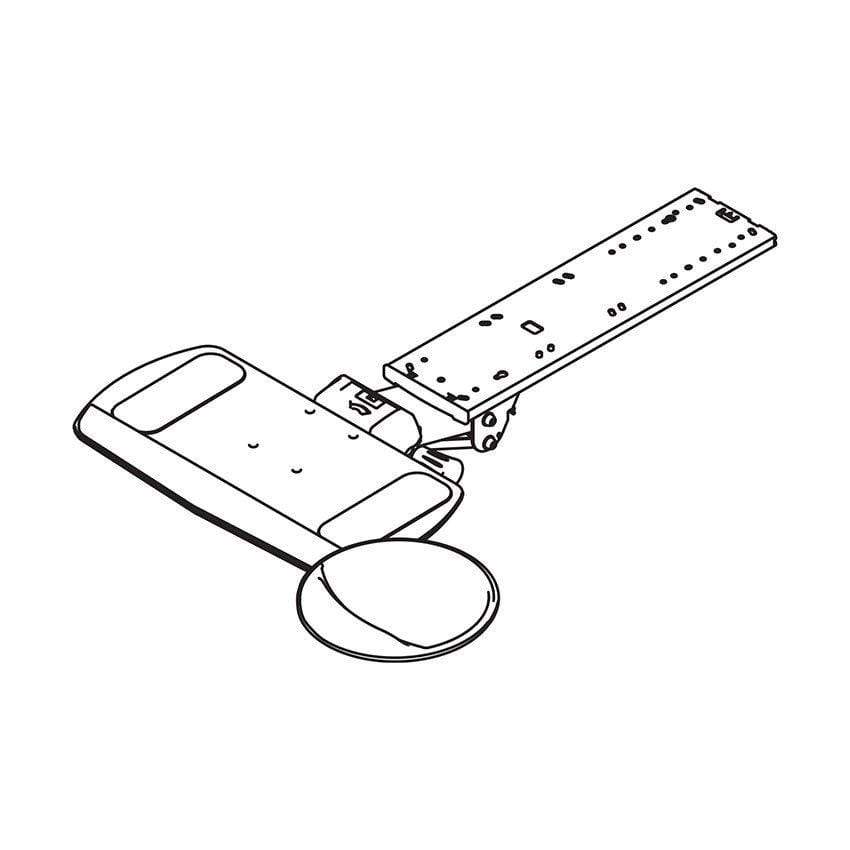 Workrite Keyboard Platform 17" Workrite Fundamentals AKP02